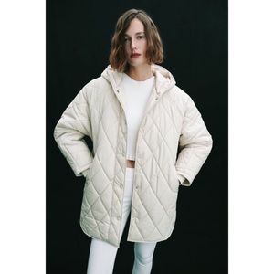 Zara oversized quilted puffer jacket